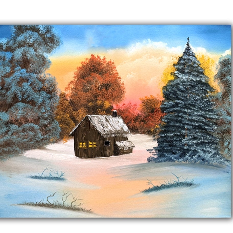 COMPLETE Phillipsburg, NJ Winter Retreat Bob Ross Paint Night